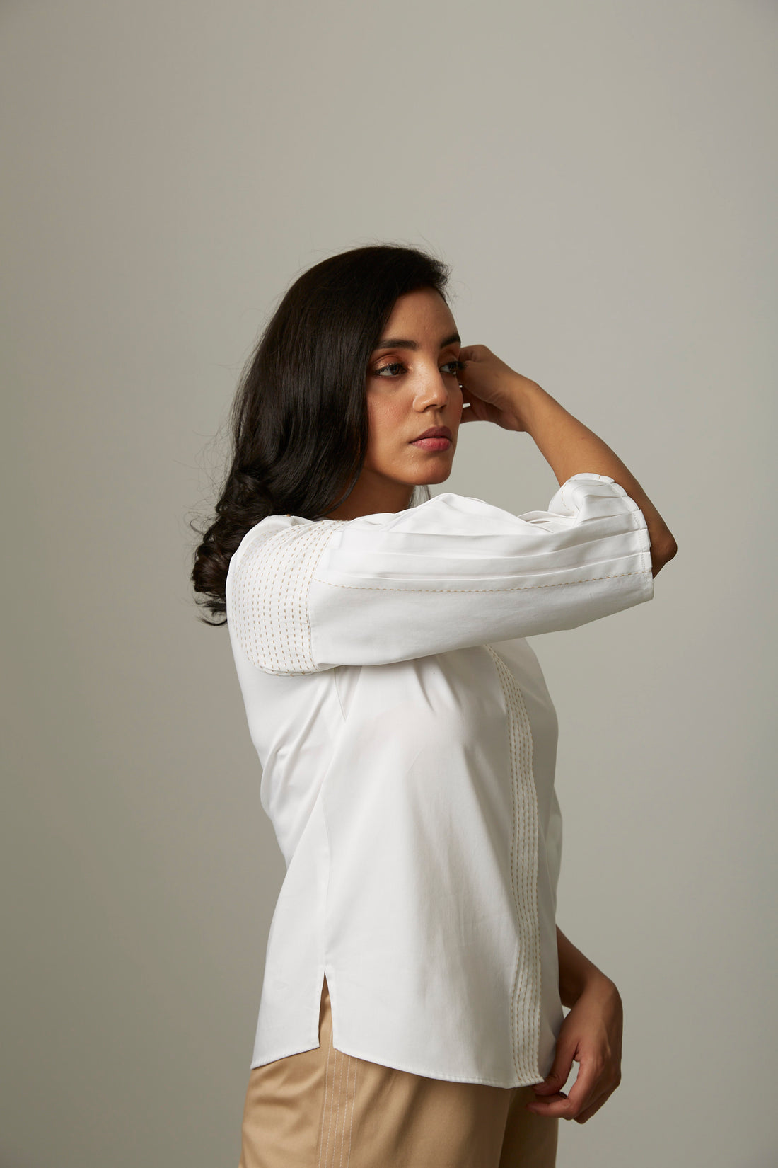 Katha Stitch Pleat Coord