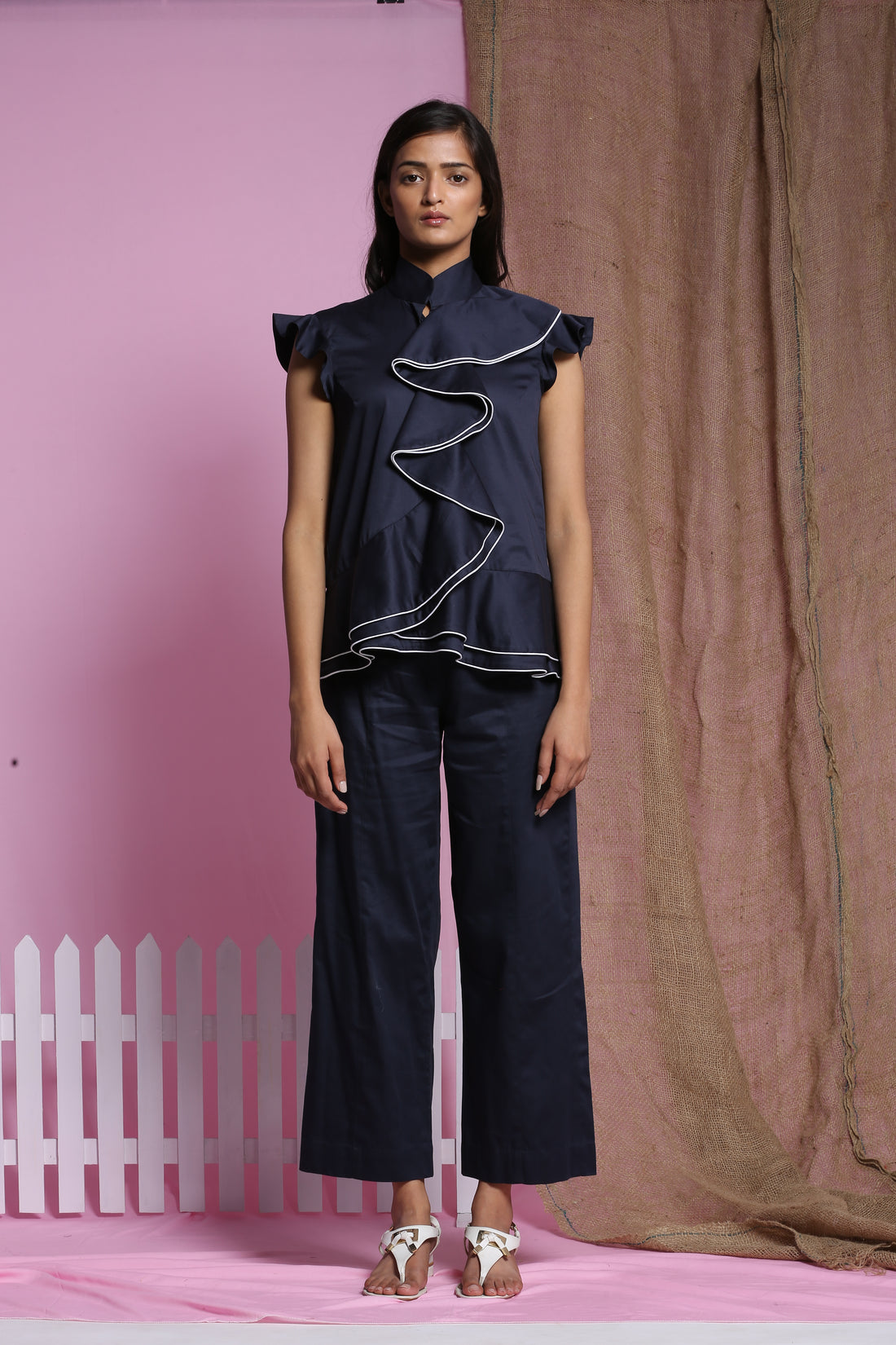 Waterfall Double Drape Top