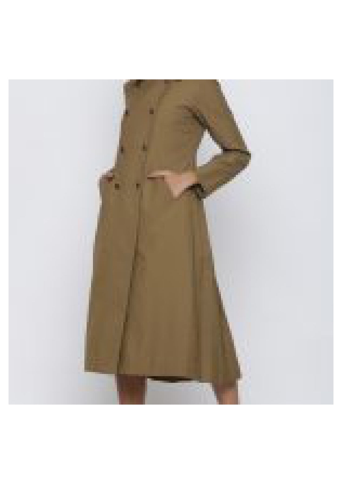 Camel Trench With Back Pleats