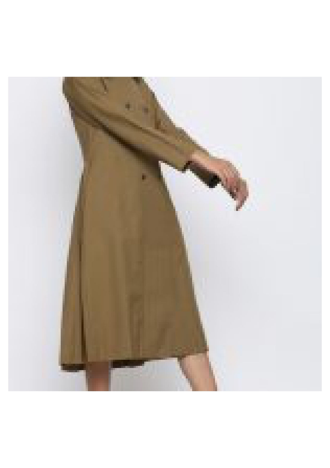 Camel Trench With Back Pleats