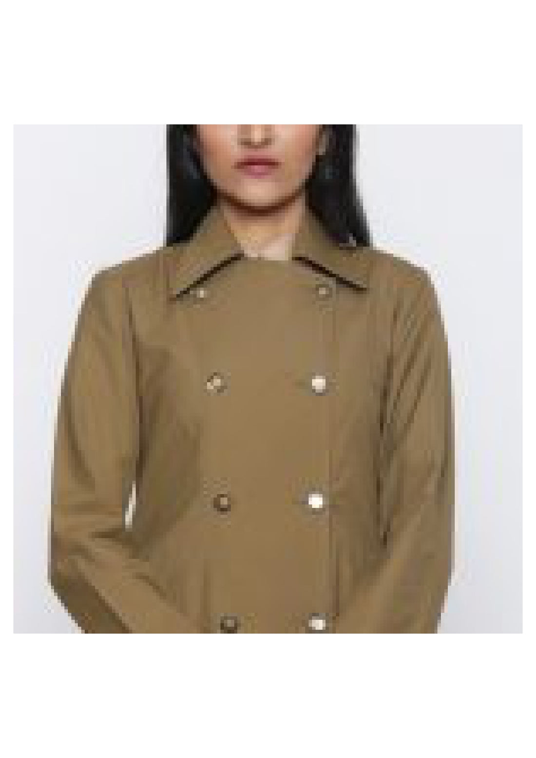 Camel Trench With Back Pleats