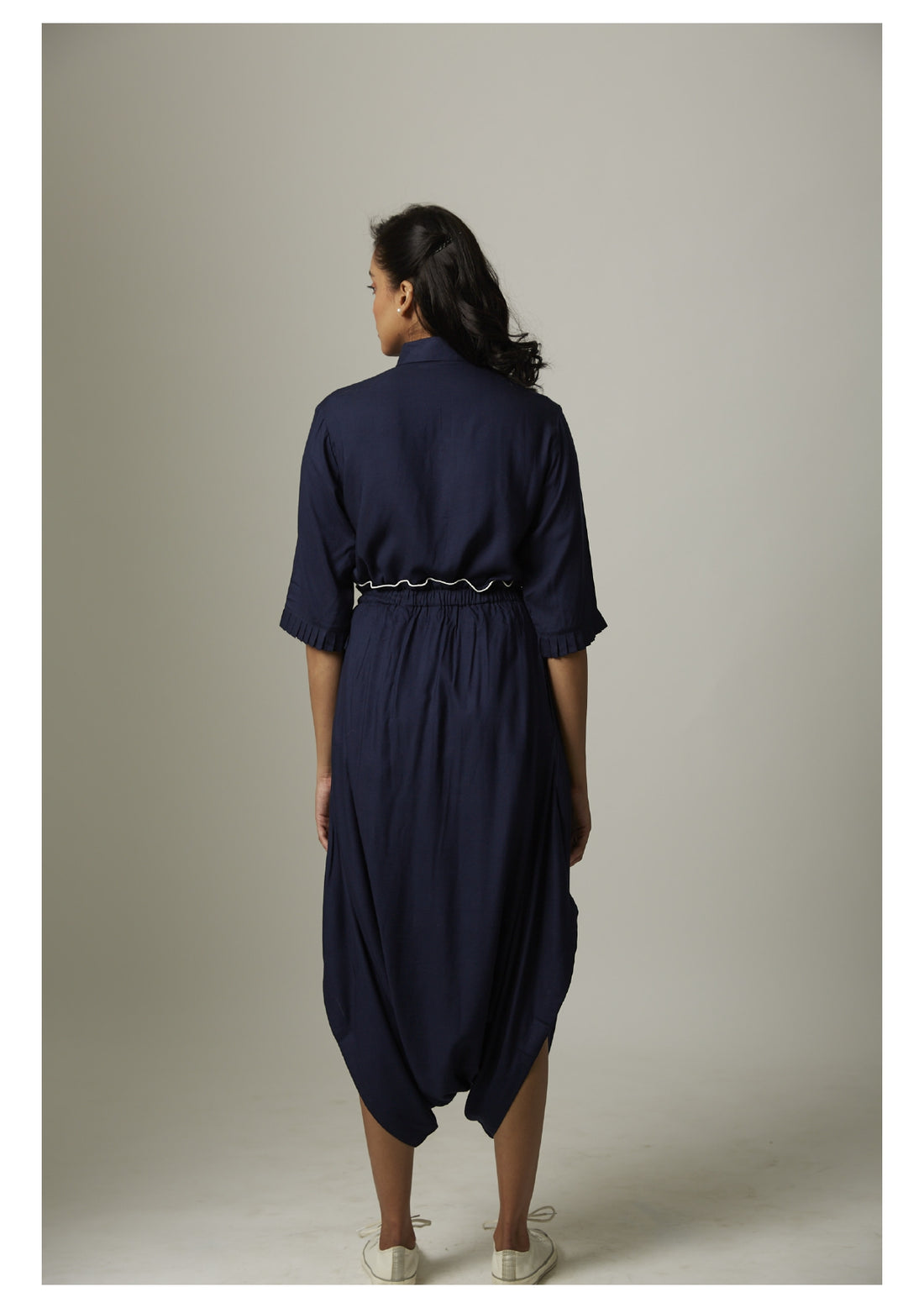 Elastic Dhoti Pants