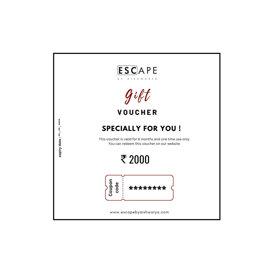 Escape By Aishwarya Gift Card Rs.2,000
