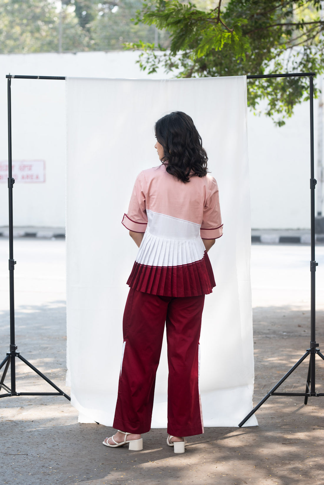 Bijli Top (Rose Pink & Maroon)