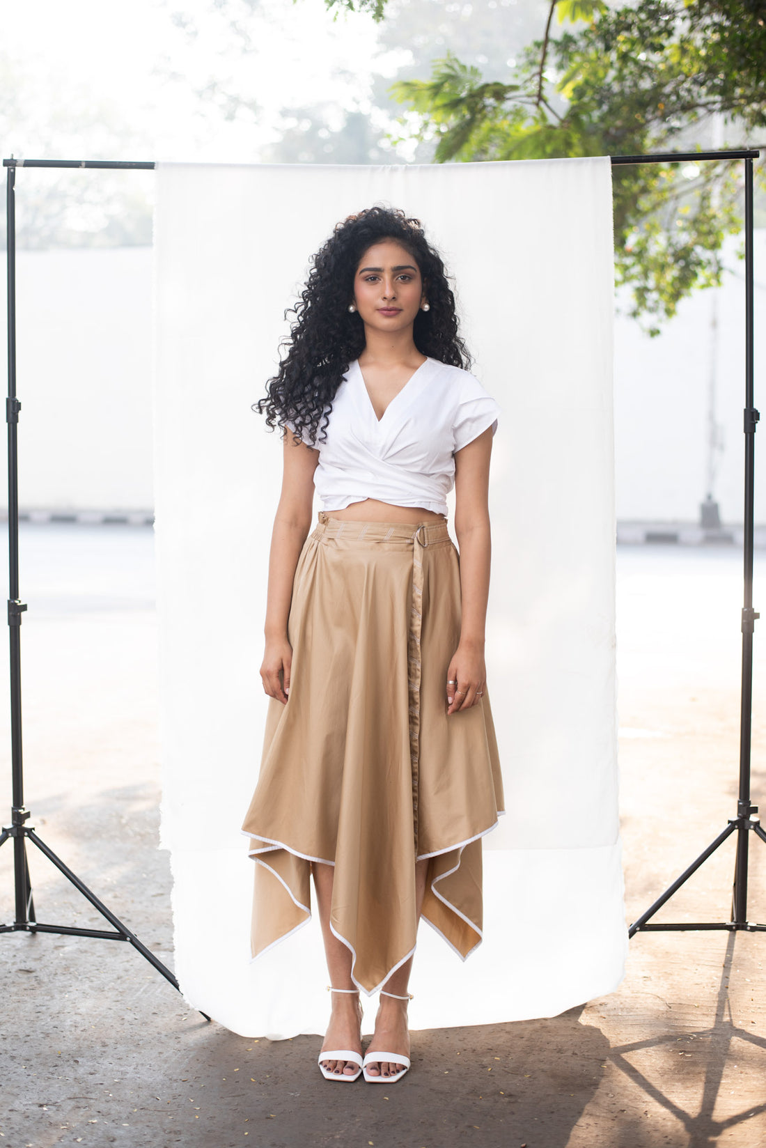 Petal Crop Top with Hanky Skirt