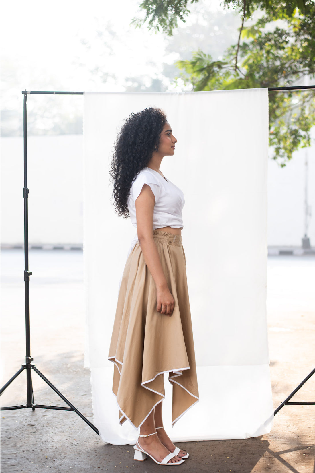 Petal Crop Top with Hanky Skirt