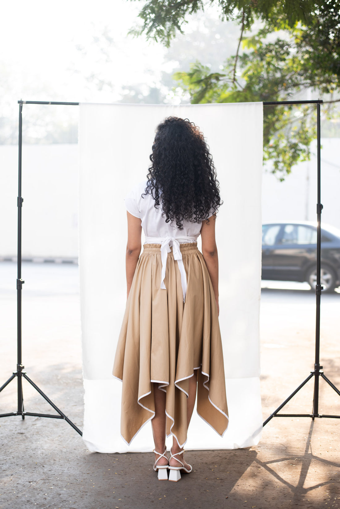 Petal Crop Top with Hanky Skirt