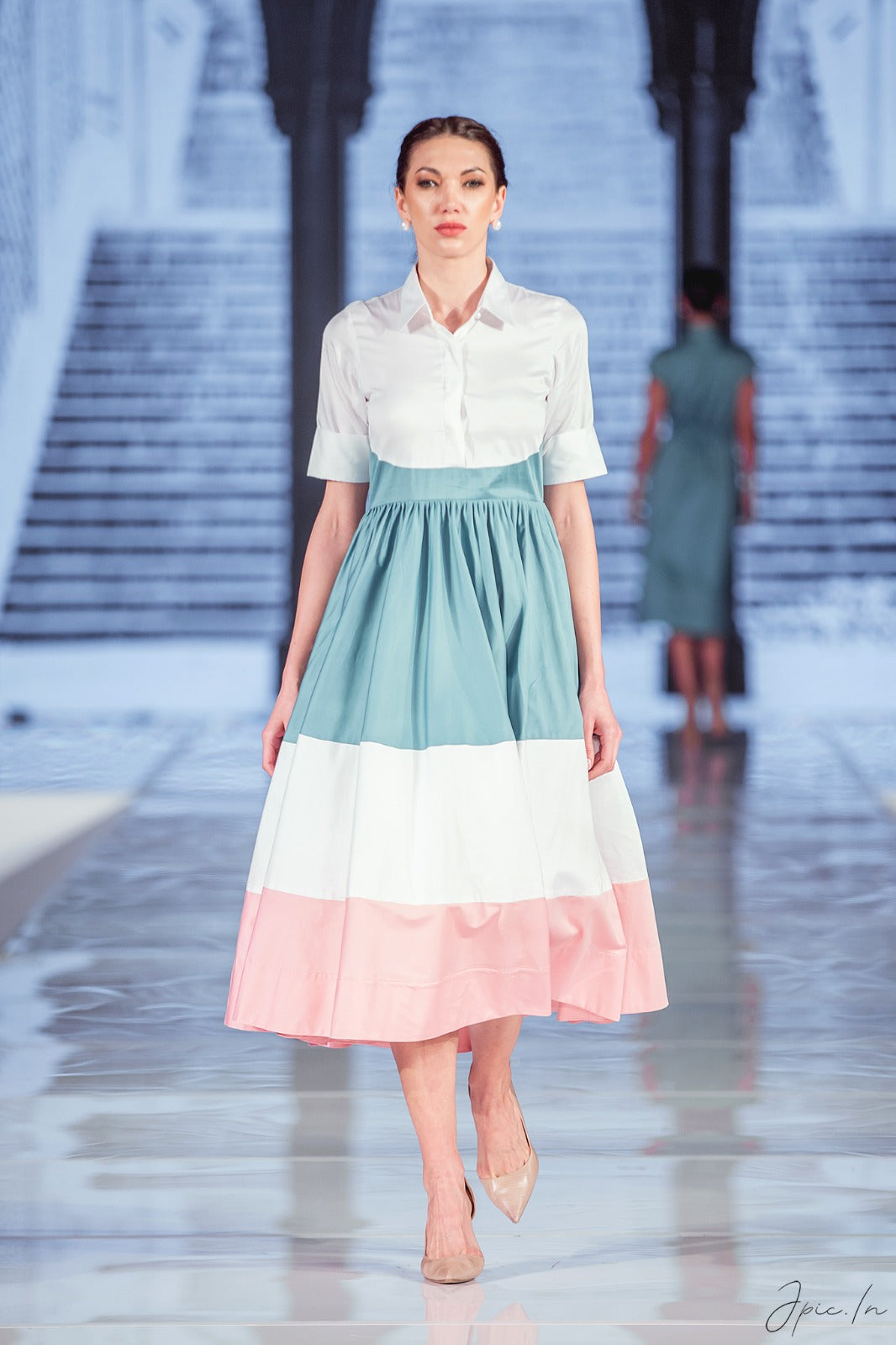 Cancun Contrast Block Dress