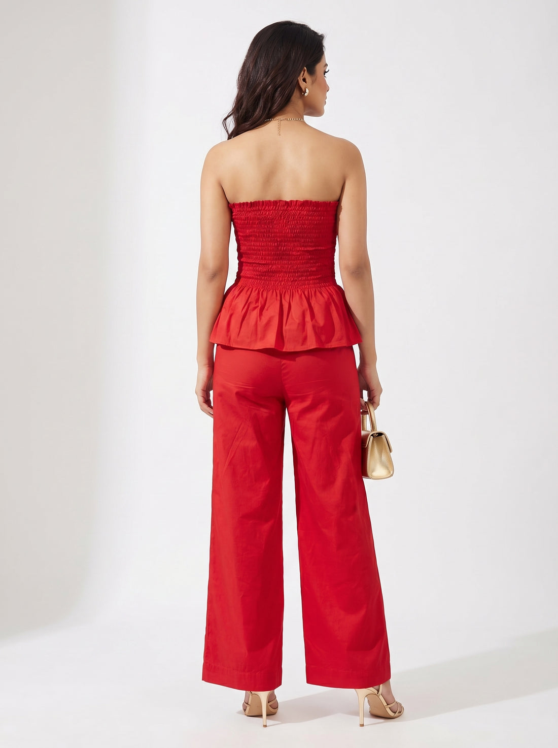 Ruching Corset - Red